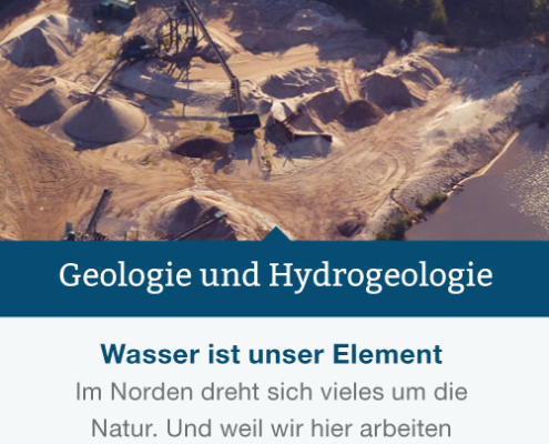 Luftaufnahme eines Sandfördergebietes | Geologie und Hydrogeologie